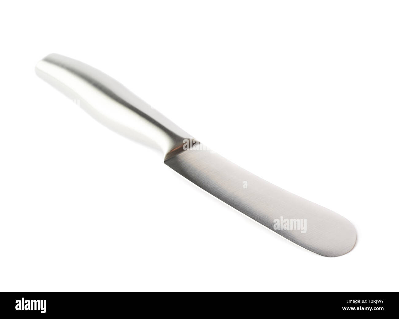 Steel kitchen spatula knife isolated Stock Photo Alamy