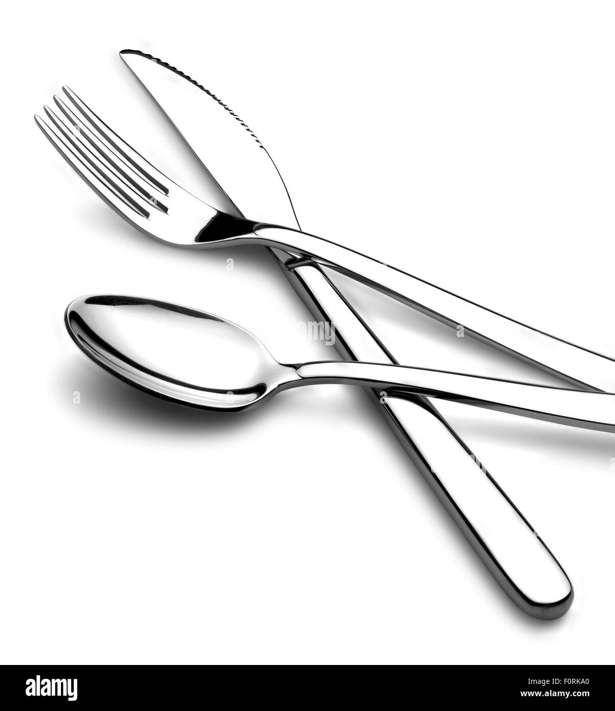 Crossed fork and spoon hires stock photography and images Alamy
