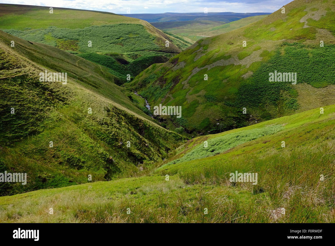 Abbey Brook on the Howden Moors, Peak District National Park UK Stock