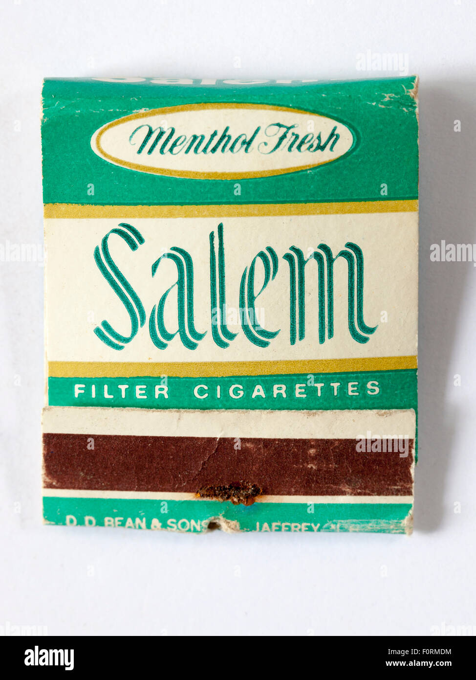 Vintage American Matchbook advertising Salem Cigarettes Stock Photo