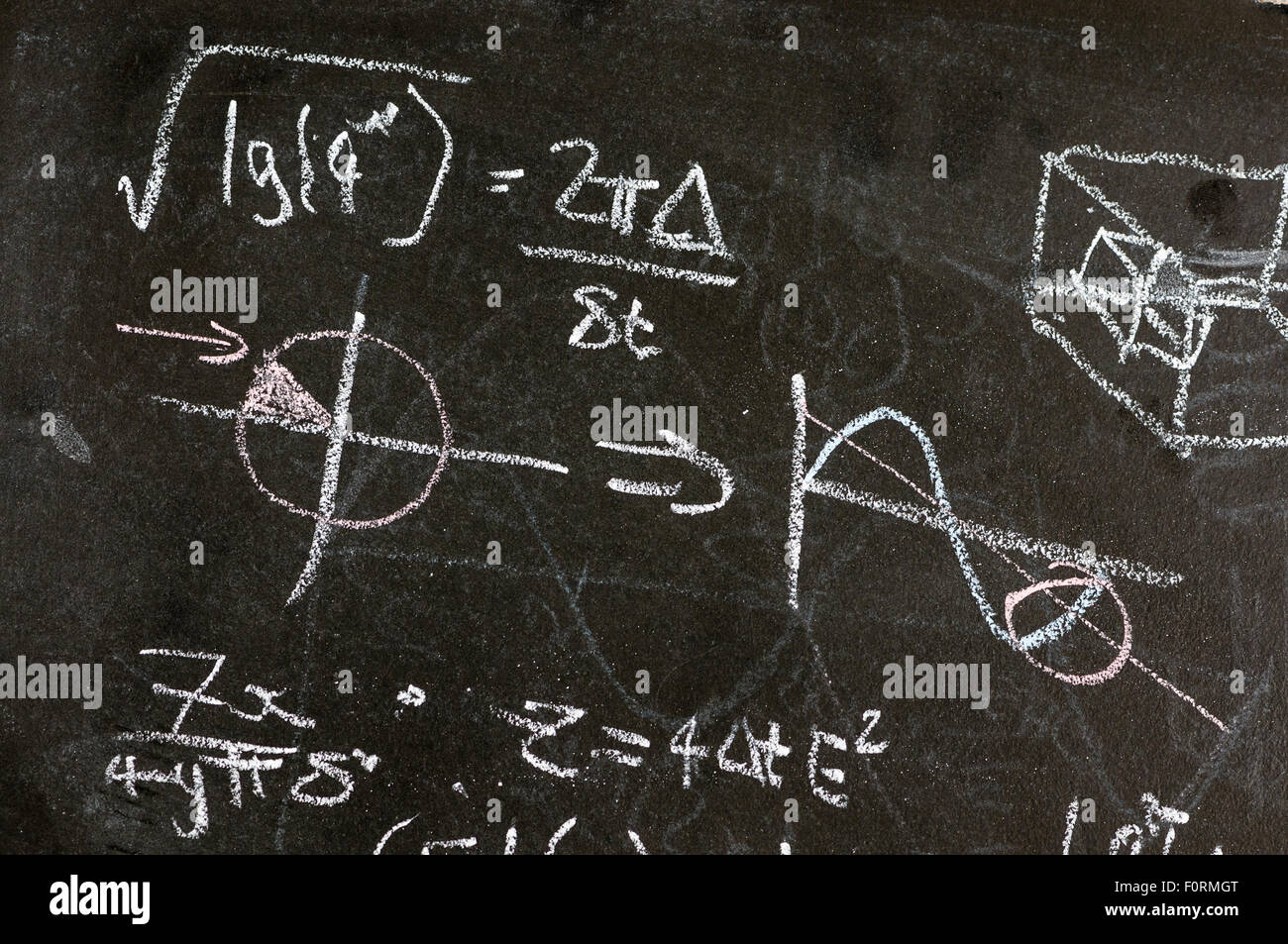 Blackboard Equations Hi-res Stock Photography And Images - Alamy