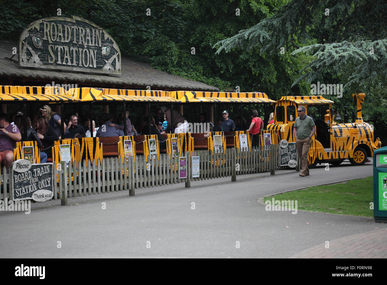 Road train at Banham Zoo Stock Photo