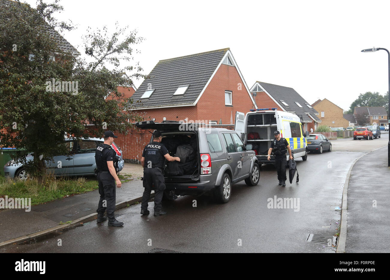 Southampton Hampshire UK 20th August 2015 GV Showing POLICE southampton-hampshire-uk-20th-august-2015-gv-showing-police