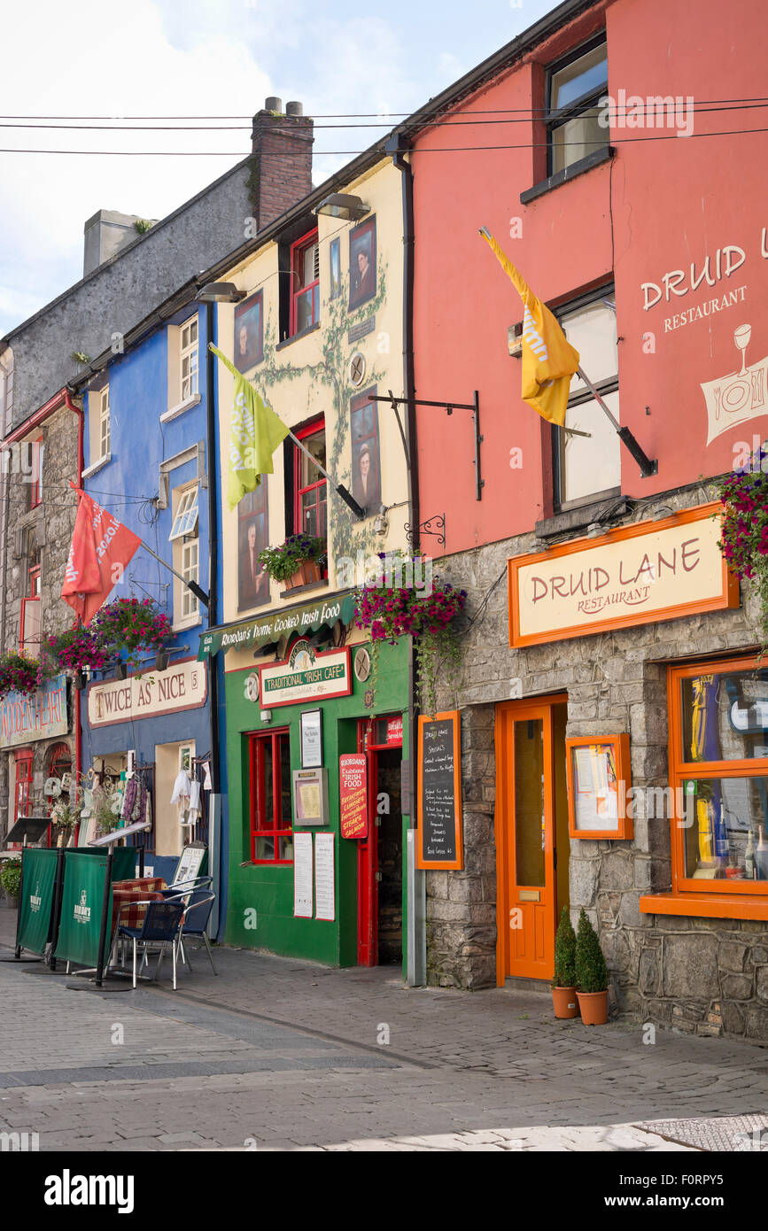 Quay Street, The Latin Quarter, Galway, Ireland Stock Photo