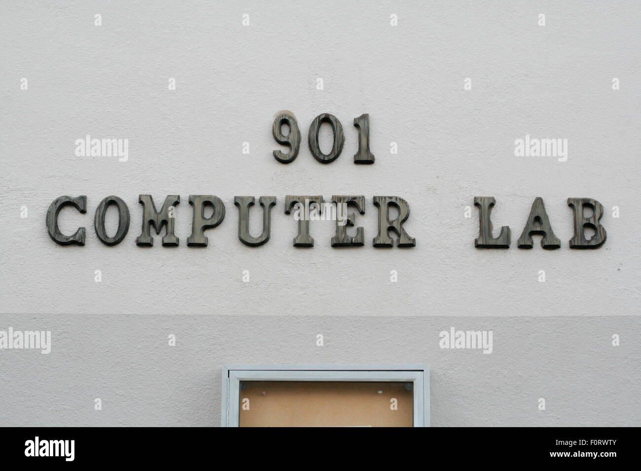 Computer lab sign Stock Photo Alamy