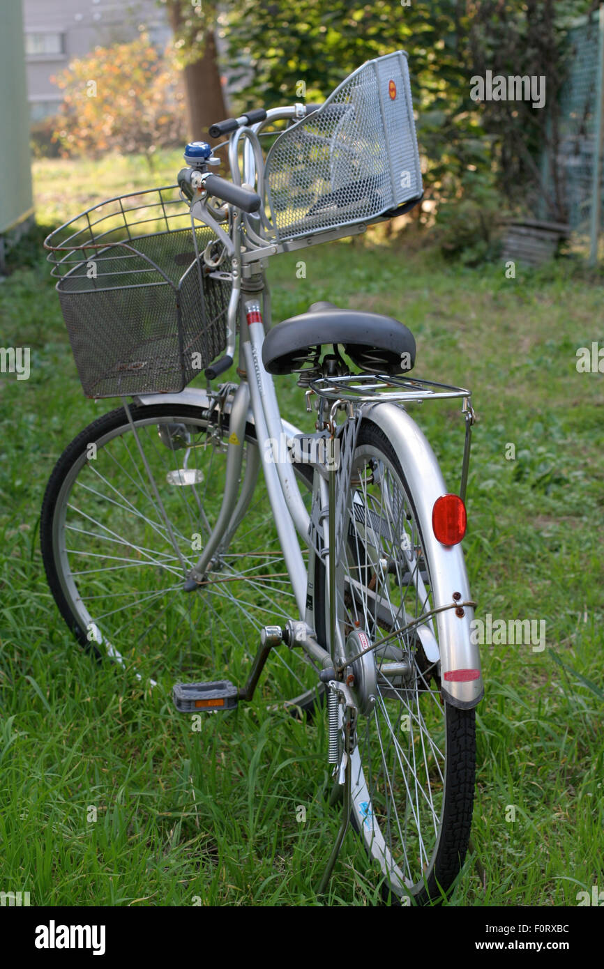 Japanese bike store with basket