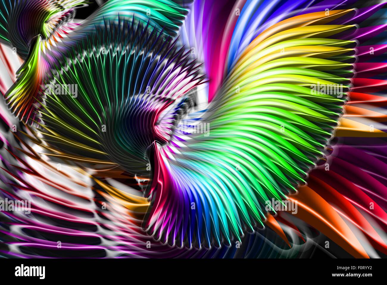 Light Fractalization Design composed of light and fractal elements Stock Photo - Alamy