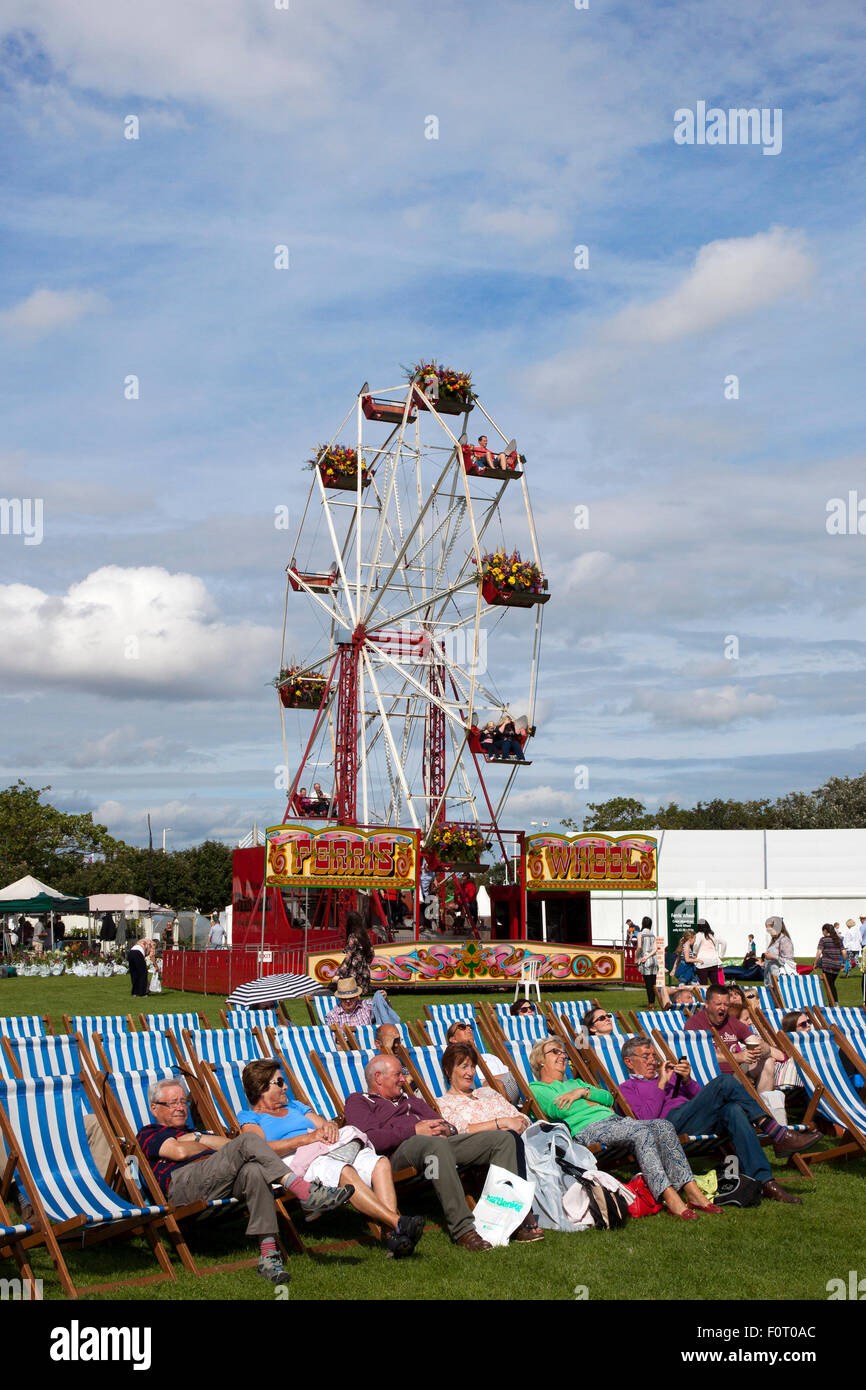 Southport, Merseyside, UK. 20th August, 2015. Britain’s biggest independent flower show, celebrates with a carnival-like celebration of all things Chinese. Oriental themed events, entertainment, food and floral marquees will all be inspired by Chinese culture and design. Credit:  Cernan Elias/Alamy Live News. Stock Photo
