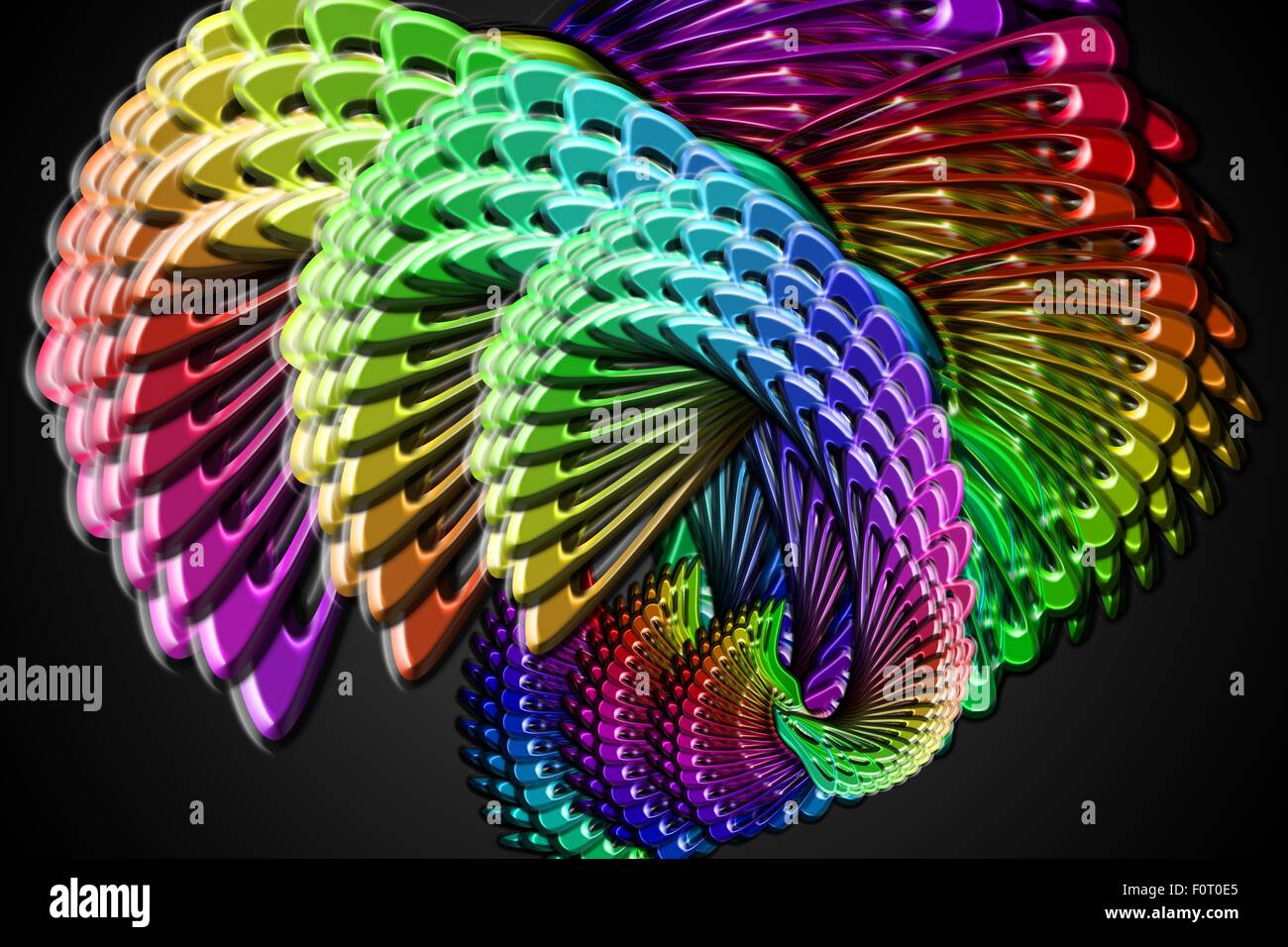Light Fractalization Design composed of light and fractal elements Stock Photo - Alamy