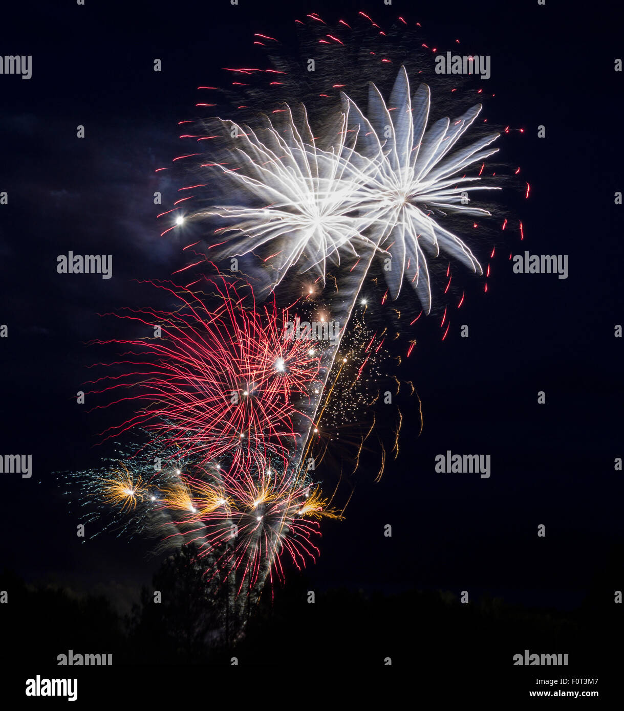 Canada Day Fireworks at Almonte, Ontario Canada Stock Photo Alamy