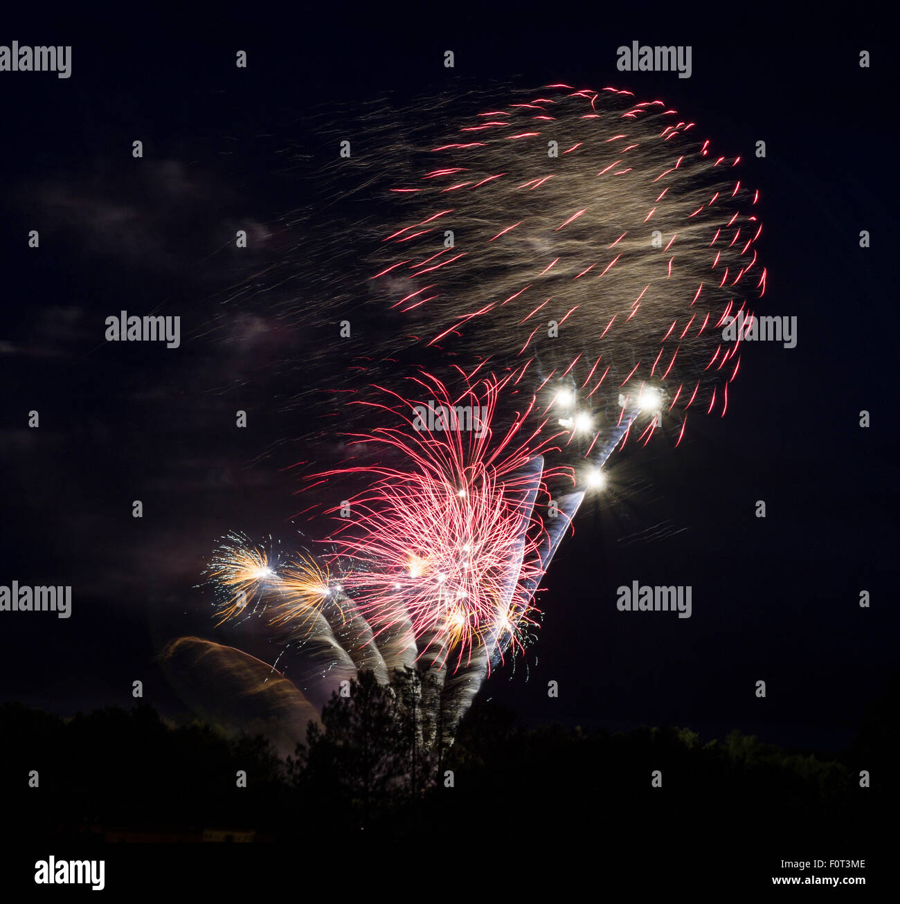 Canada Day Fireworks at Almonte, Ontario Canada Stock Photo Alamy