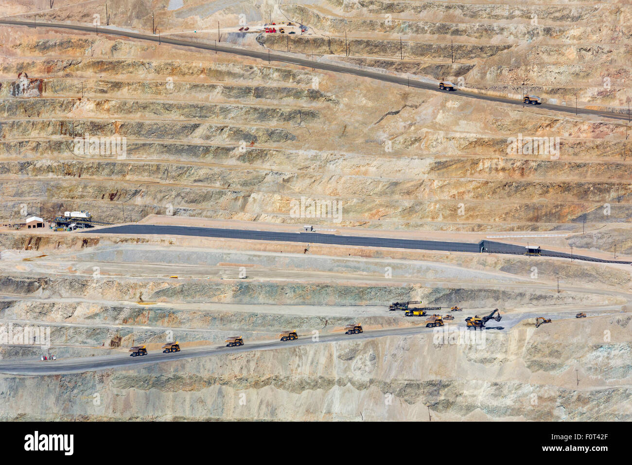 Salt Lake City, Utah - Kennecott Utah Copper's Bingham Canyon copper mine. Stock Photo