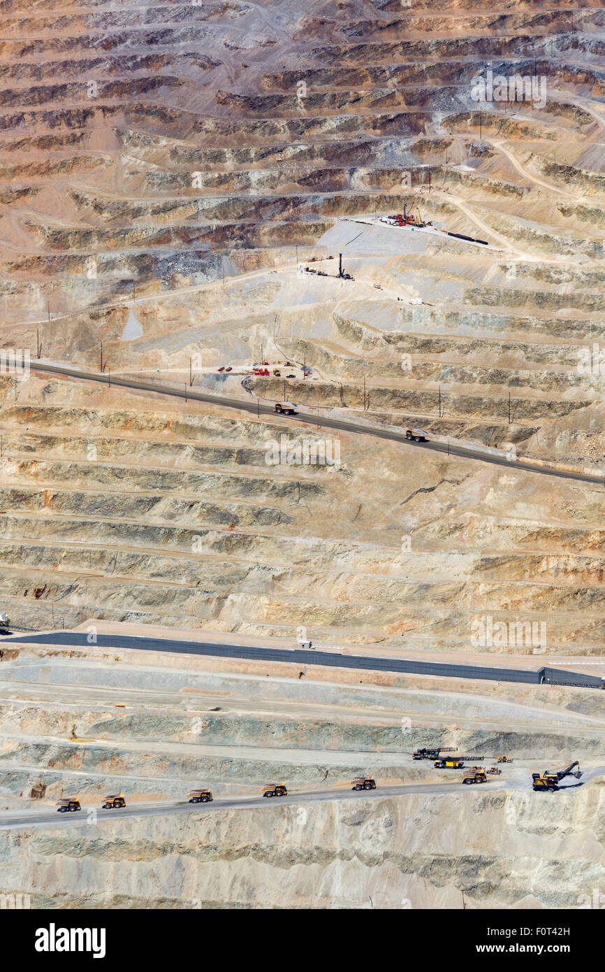 Salt Lake City, Utah - Kennecott Utah Copper's Bingham Canyon copper mine. Stock Photo