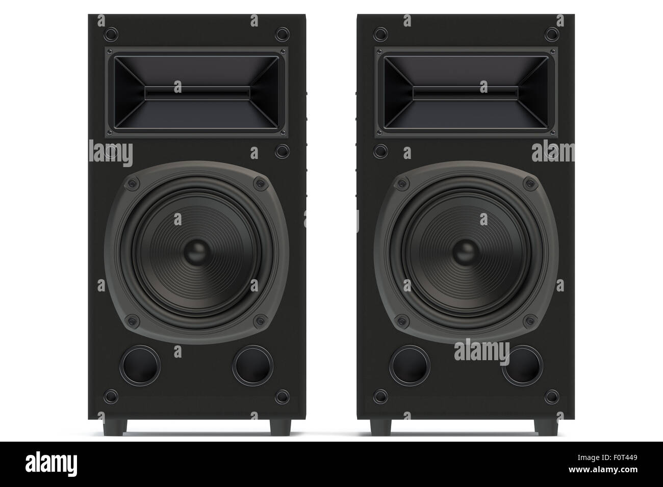 concert loudspeakers isolated on white background Stock Photo Alamy