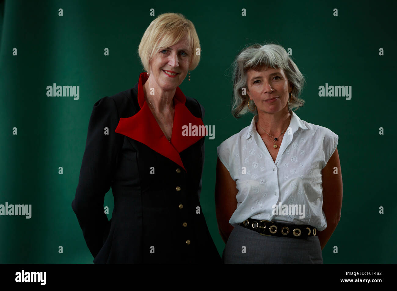 Edinburgh. UK. 20th August. Edinburgh International Book Festival. Day 6 Edinburgh International Book Festival takes place in Charlotte Square Gardens. Pictured Lin Anderson and Christobel Kent. Pako Mera/Alamy Live News Stock Photo