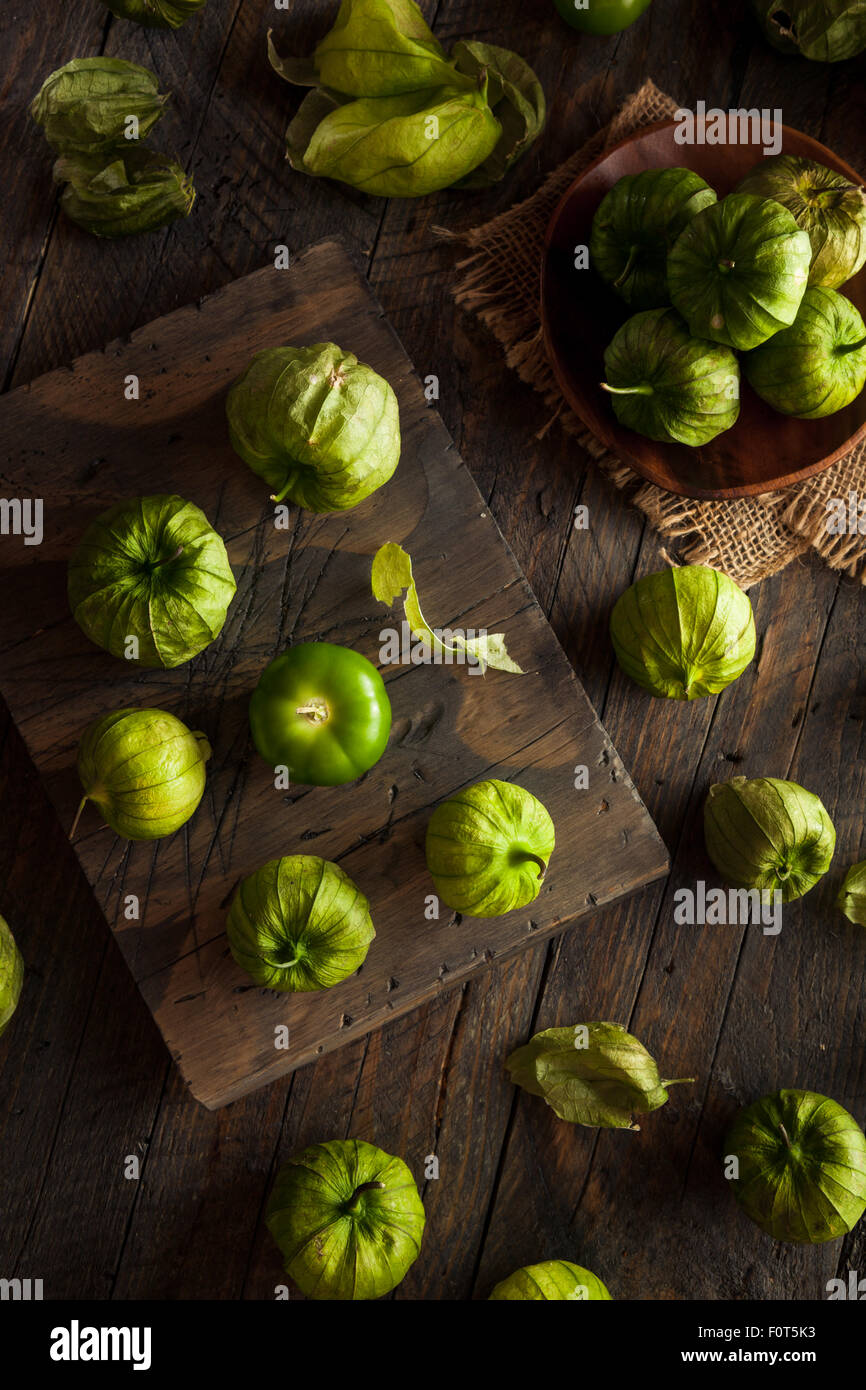Healthy Organic Green Tomatillos Ready to Eat Stock Photo Alamy