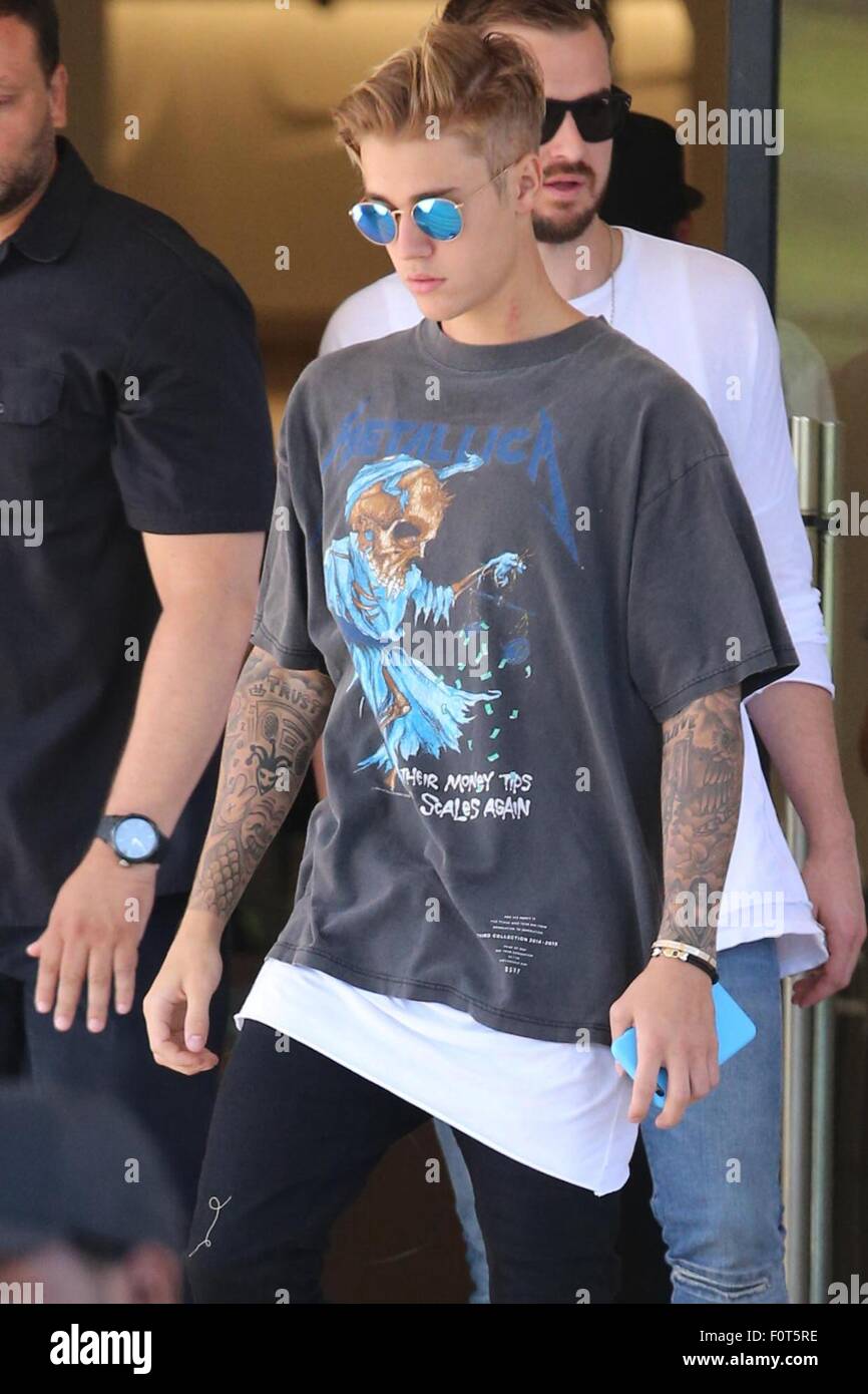 justin bieber metallica t shirt