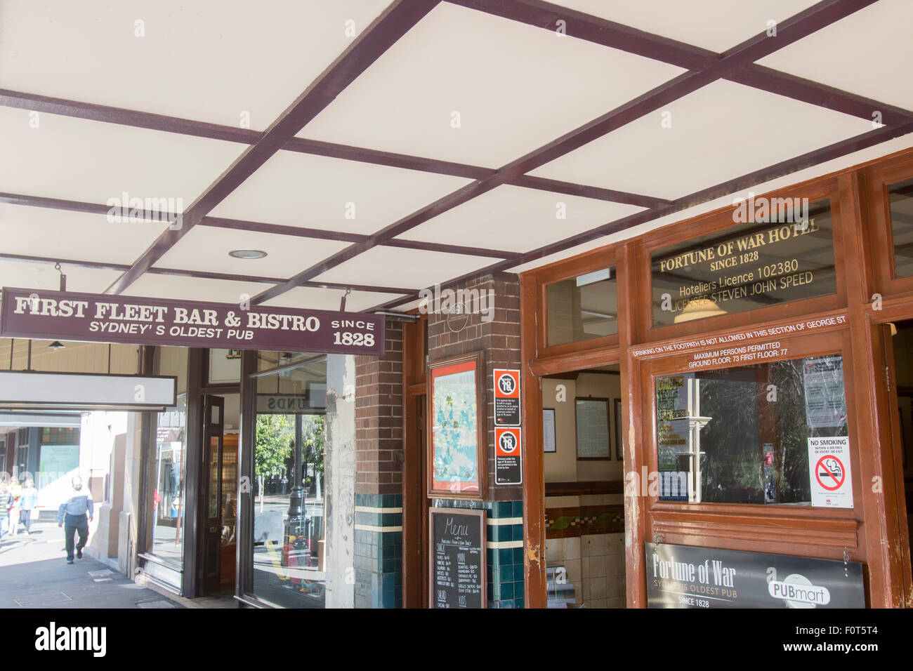 Fortune of War, Sydney oldest pub, located on george street in the Rocks area, New south wales,australia Stock Photo