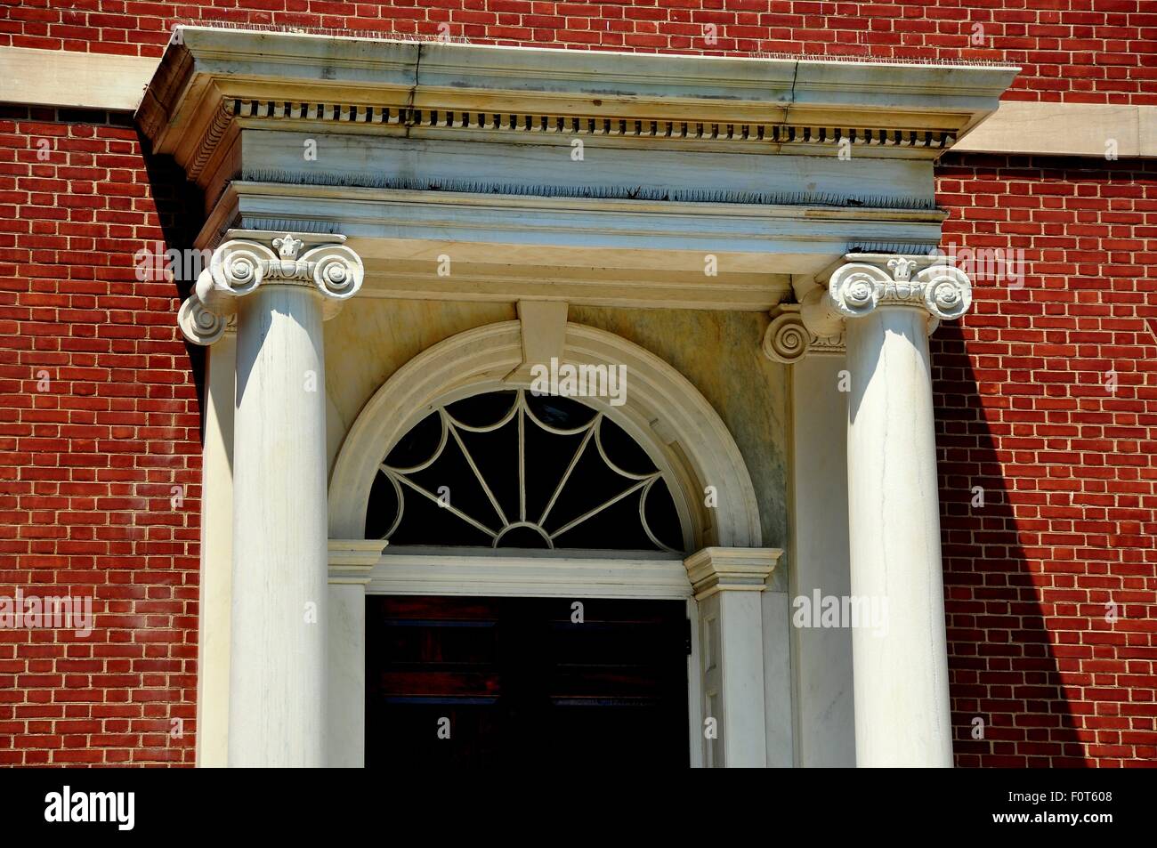Philadelphia, Pennsylvania doorway with fan window at the