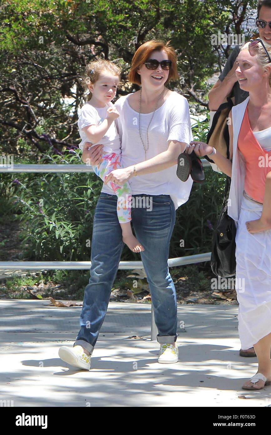 Alyson Hannigan takes her daughter Keeva Denisof to the park in