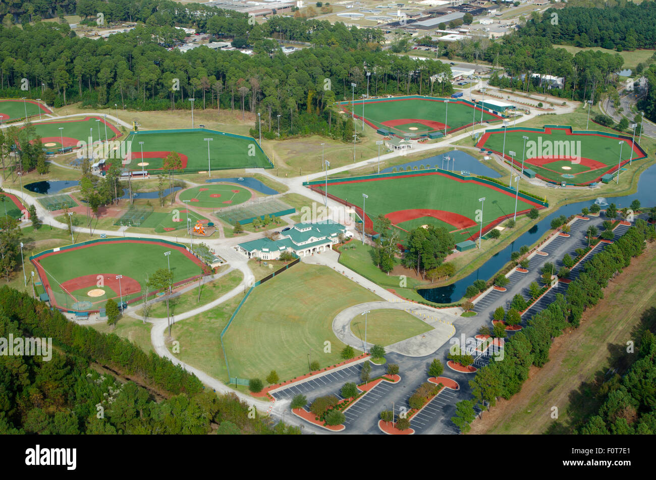 Aerial View, Baseball and Softball Field, Myrtle Beach, South Carolina