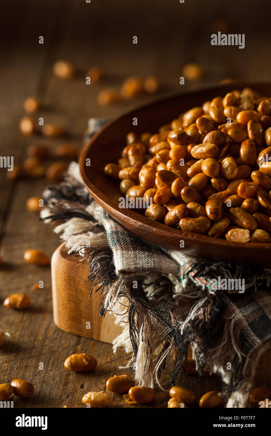 Homemade Salted Soy Nuts in a Bowl Stock Photo Alamy