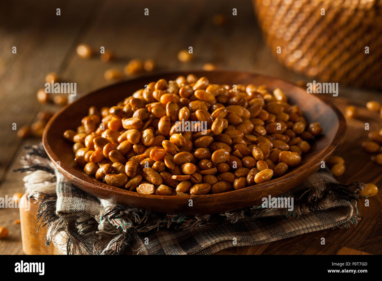 Homemade Salted Soy Nuts in a Bowl Stock Photo Alamy