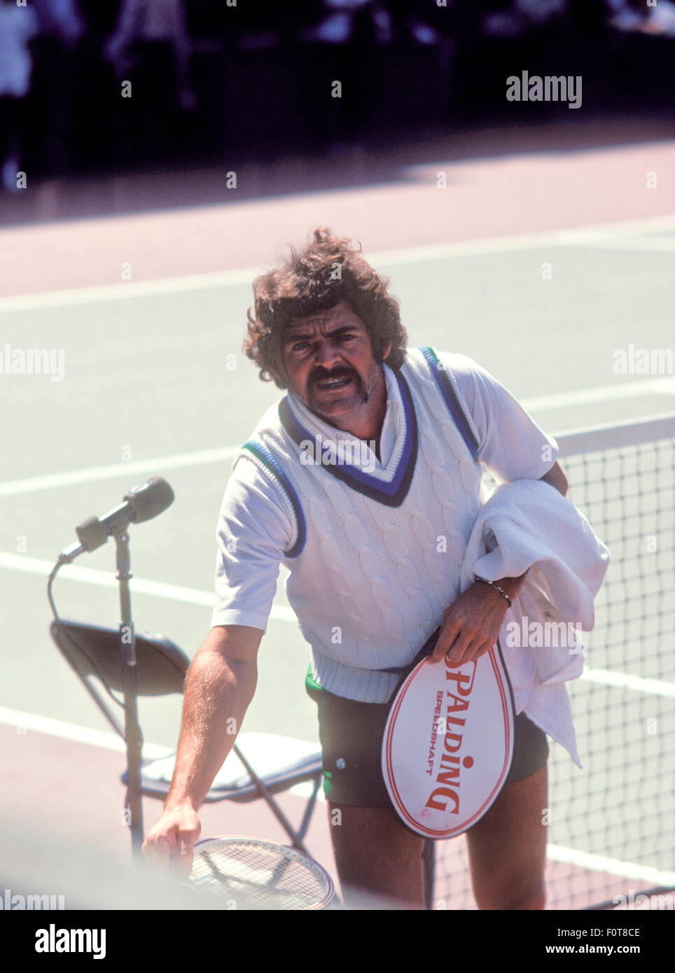 Tom Gorman in action at tennis tournament in September 1974 Stock Photo -  Alamy