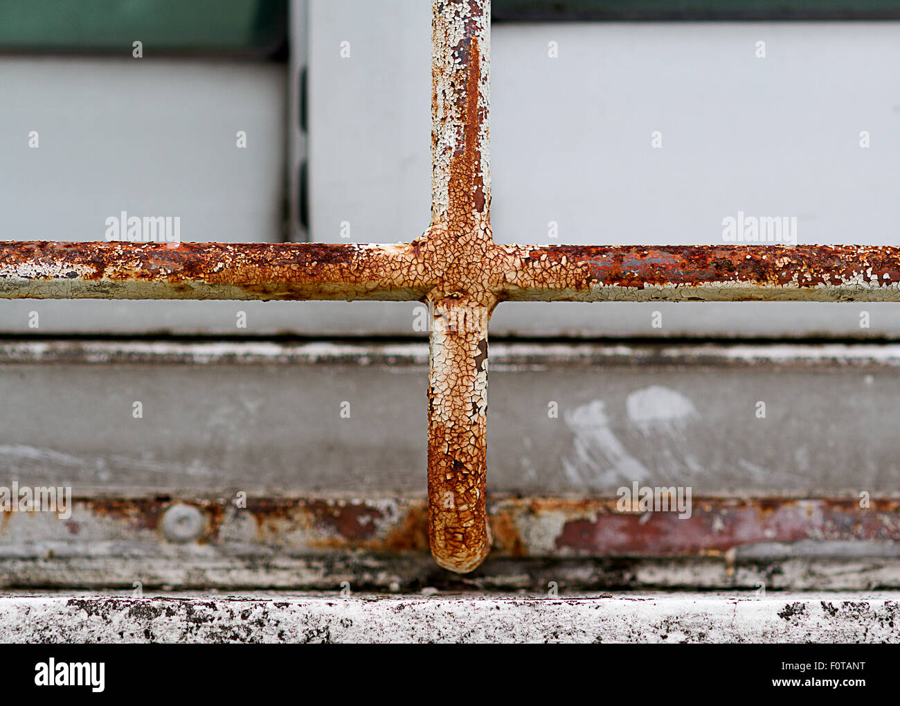 Rust on the iron fence close up Stock Photo Alamy