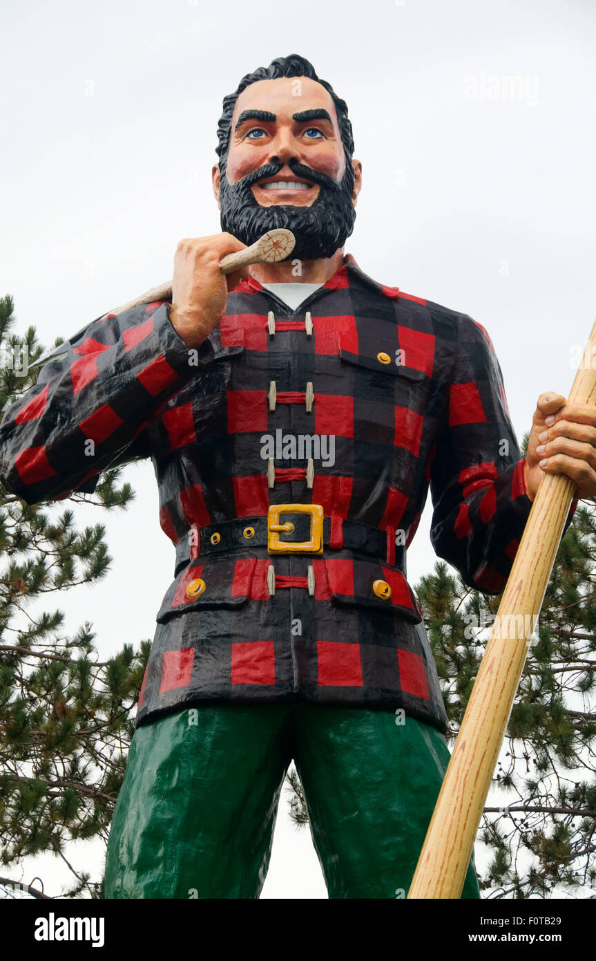 Paul Bunyan statue, Bangor, Maine Stock Photo