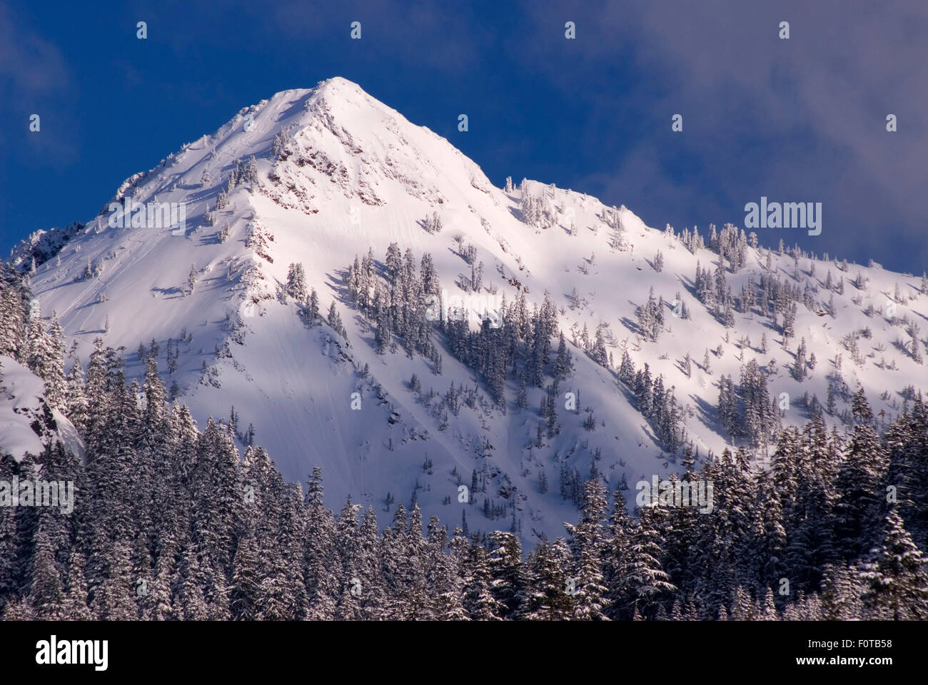 Mountain Above Snoqualmie Pass Mountains To Sound Greenway Scenic Byway Mt Baker Snoqualmie National Forest Washington Stock Photo Alamy