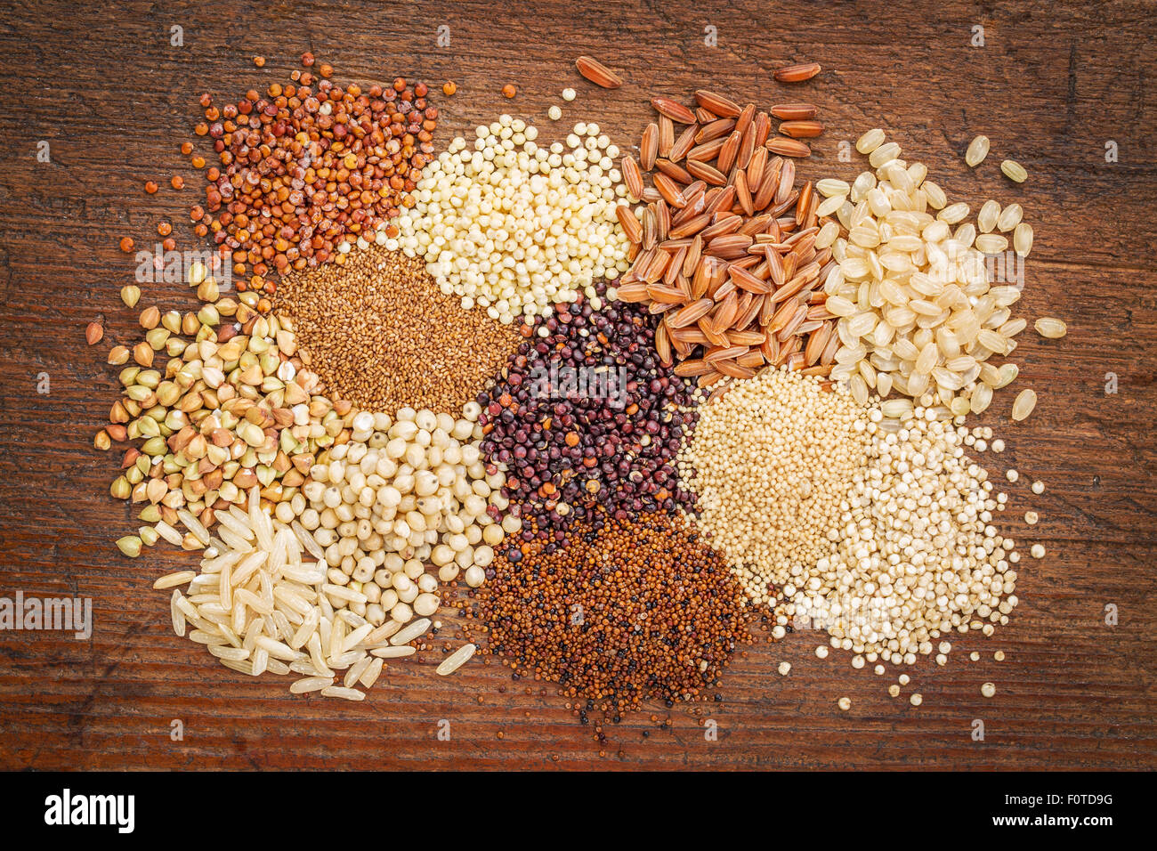 gluten free grains (buckwheat, amaranth, brown rice, millet,