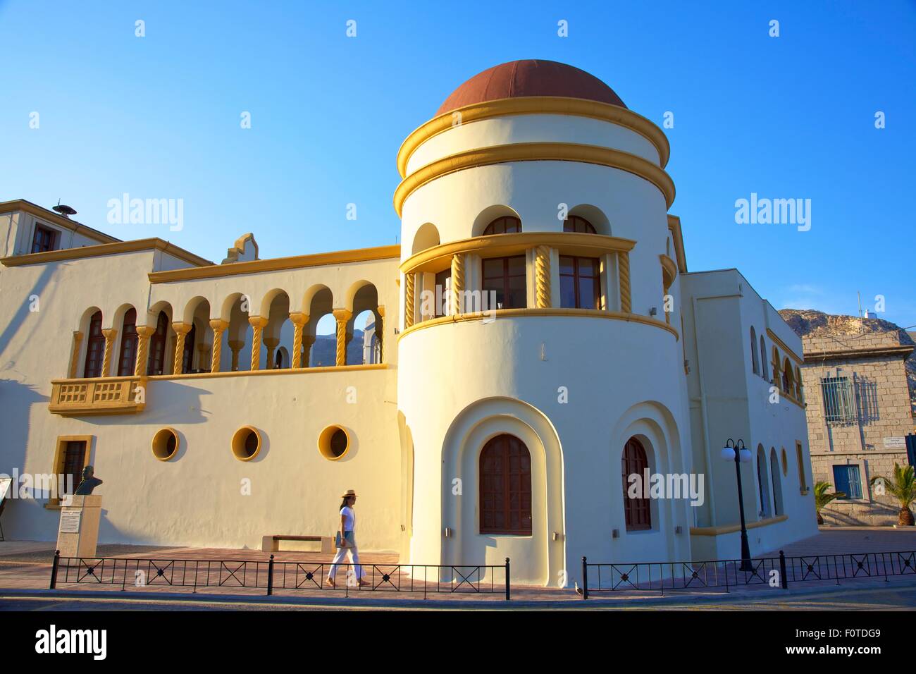 Domed Italianate Administration Building On The Pothia Waterfront
