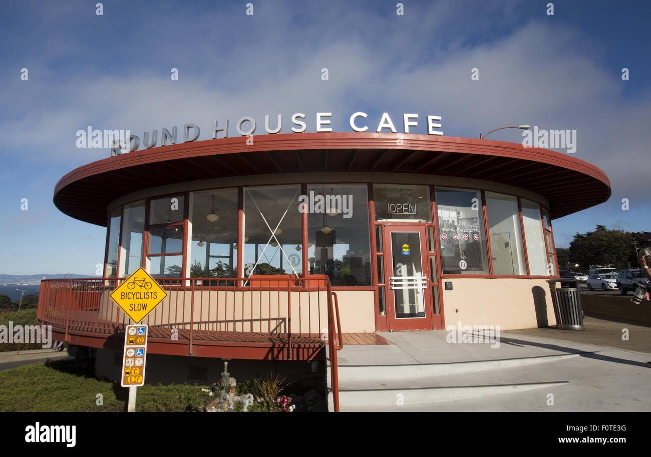 Los Angeles, California, USA. 13th Aug, 2015. Round House Cafe at the Golden Gate Bridge in San Francisco, California. © Ringo Chiu/ZUMA Wire/Alamy Live News Stock Photo