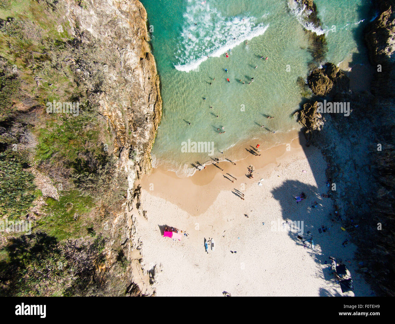 Main Beach, Point Lookout, N. Stradbroke Island, Queensland, Australia Stock Photo