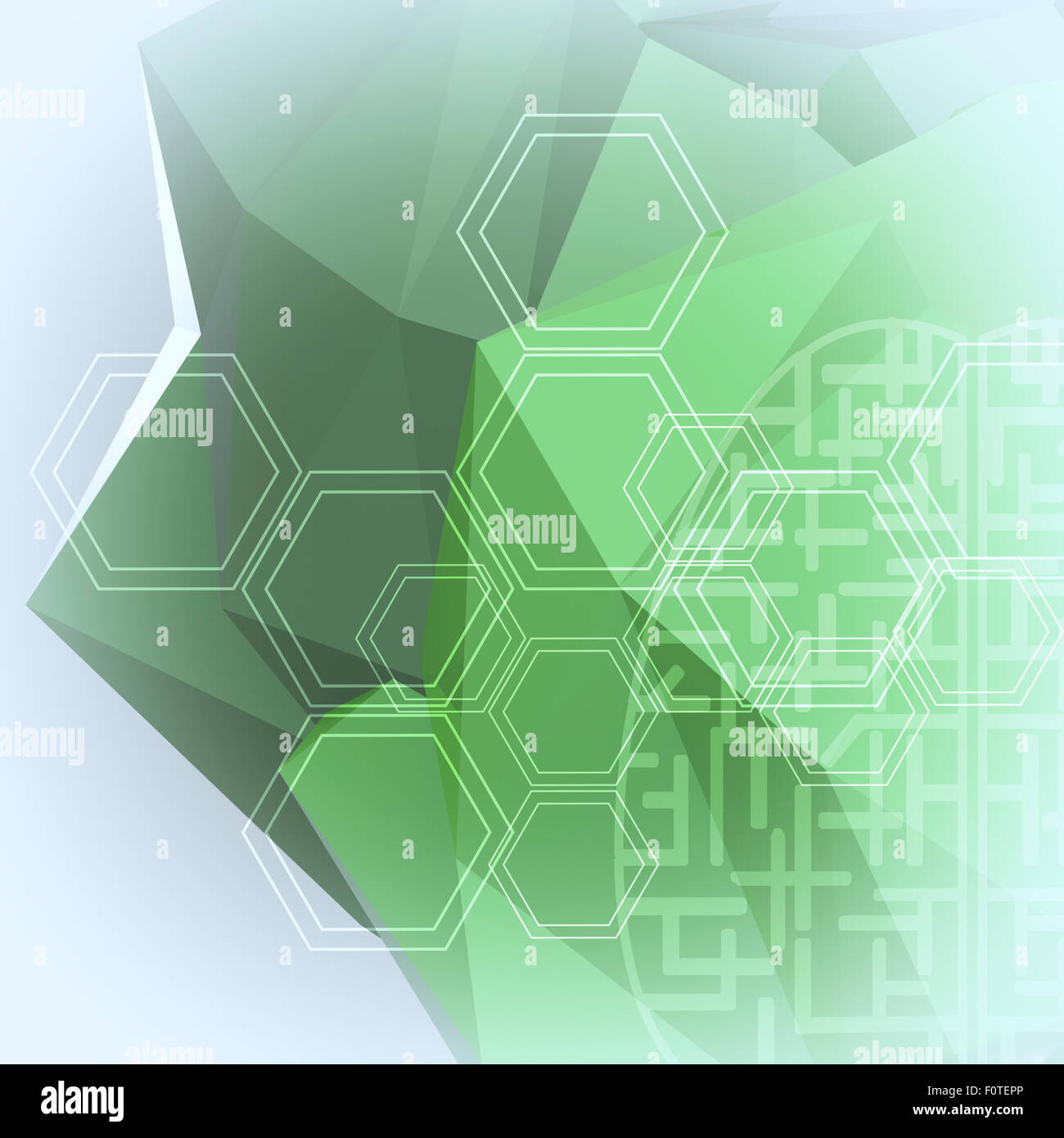 Abstract molecules low poly medical background Stock Photo - Alamy