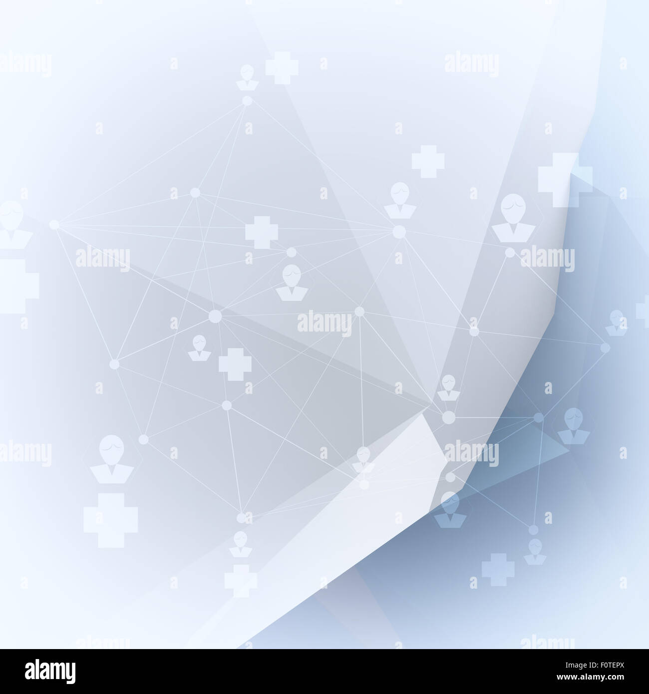 Abstract molecules low poly medical background Stock Photo - Alamy