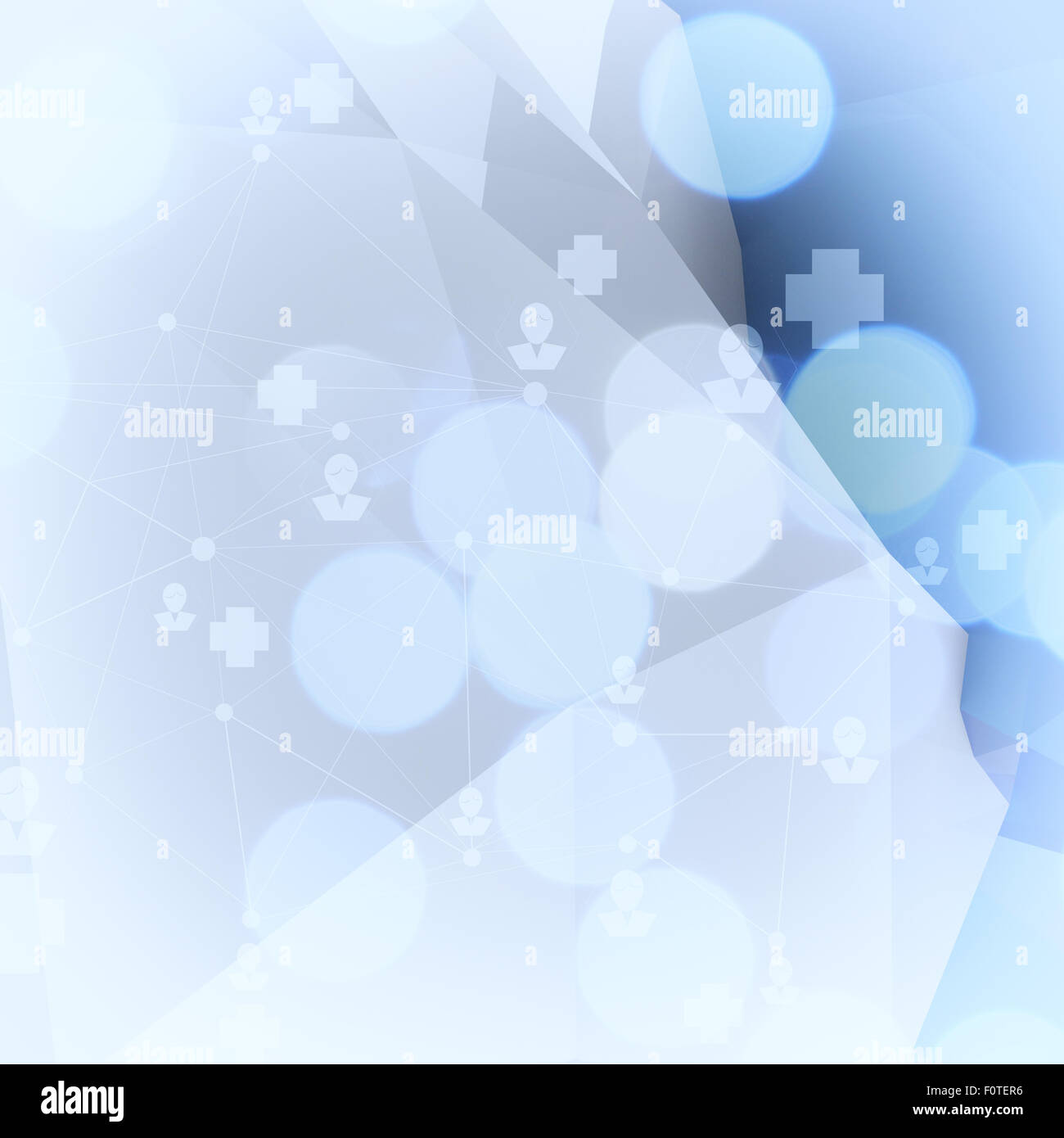 Abstract molecules low poly medical background Stock Photo - Alamy