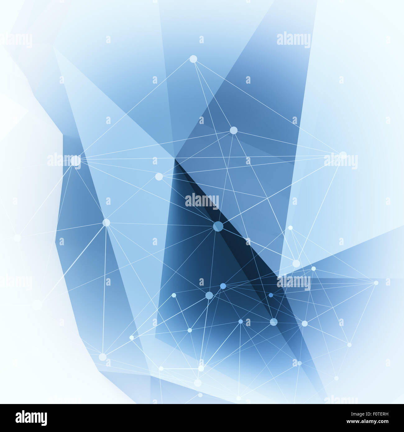 Abstract molecules low poly medical background Stock Photo - Alamy