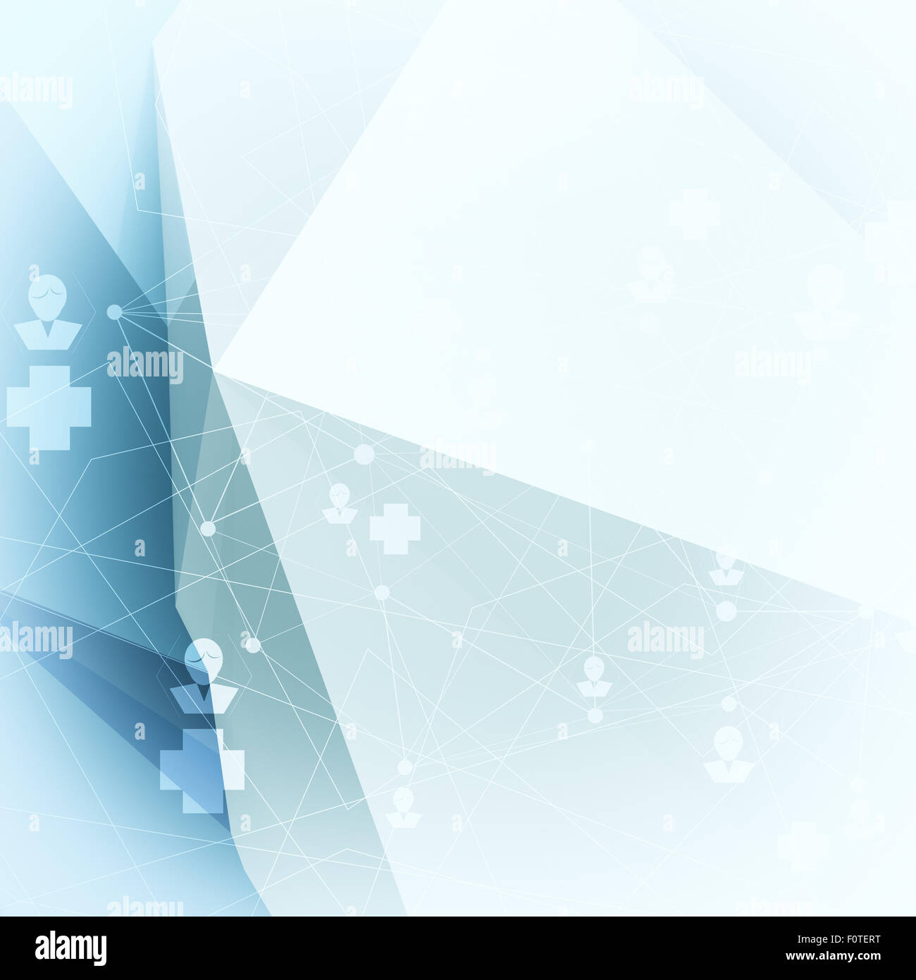 Abstract molecules low poly medical background Stock Photo - Alamy