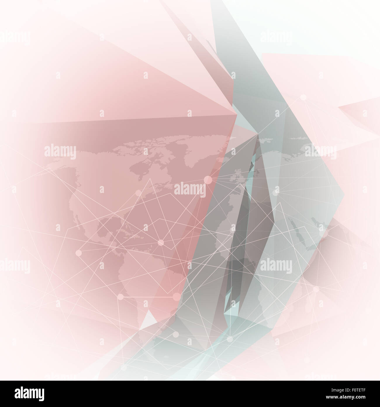 Abstract molecules low poly medical background Stock Photo - Alamy