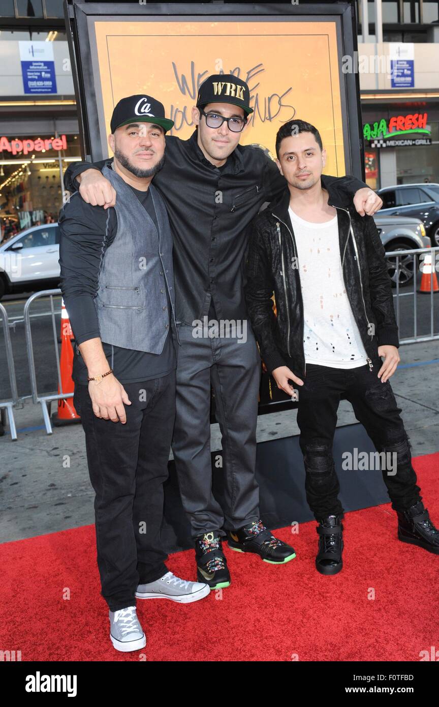 Los Angeles, CA, USA. 20th Aug, 2015. The Americanos Group at arrivals for WE ARE YOUR FRIENDS Premiere, TCL Chinese 6 Theatres (formerly Grauman's), Los Angeles, CA August 20, 2015. Credit:  Elizabeth Goodenough/Everett Collection/Alamy Live News Stock Photo