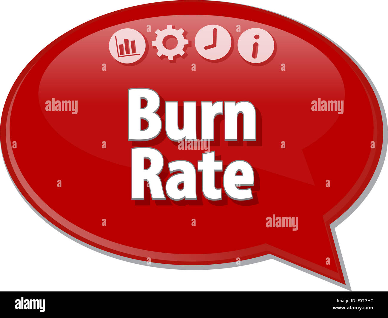 Blank business strategy concept infographic diagram illustration Burn