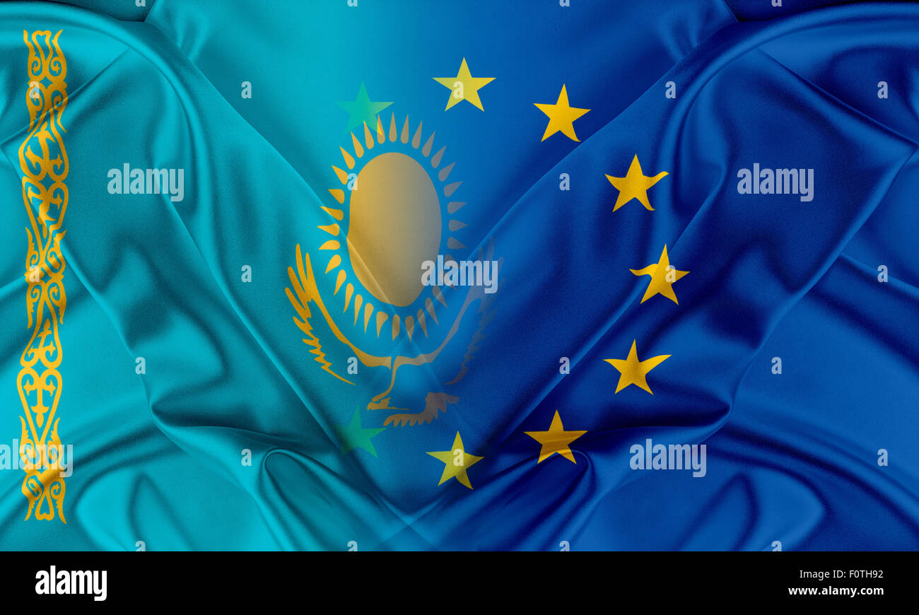 European Union and Kazakhstan Stock Photo Alamy