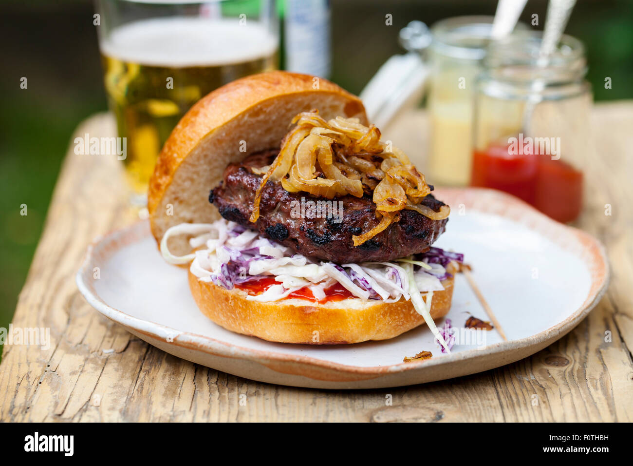 Gourmet burger Stock Photo