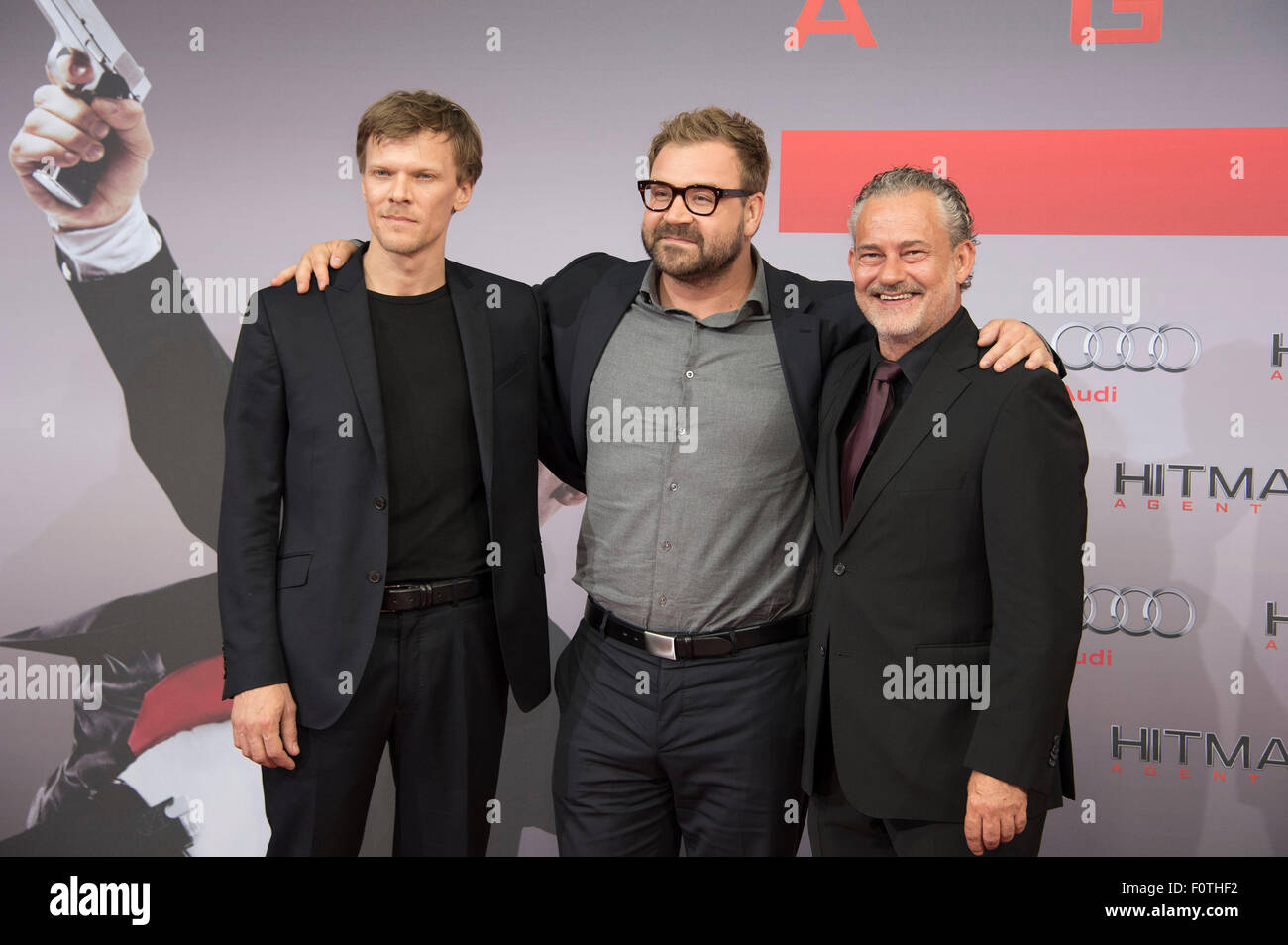 Berlin, Germany. 19th Aug, 2015. Actor Sebastian Huelk, director ...