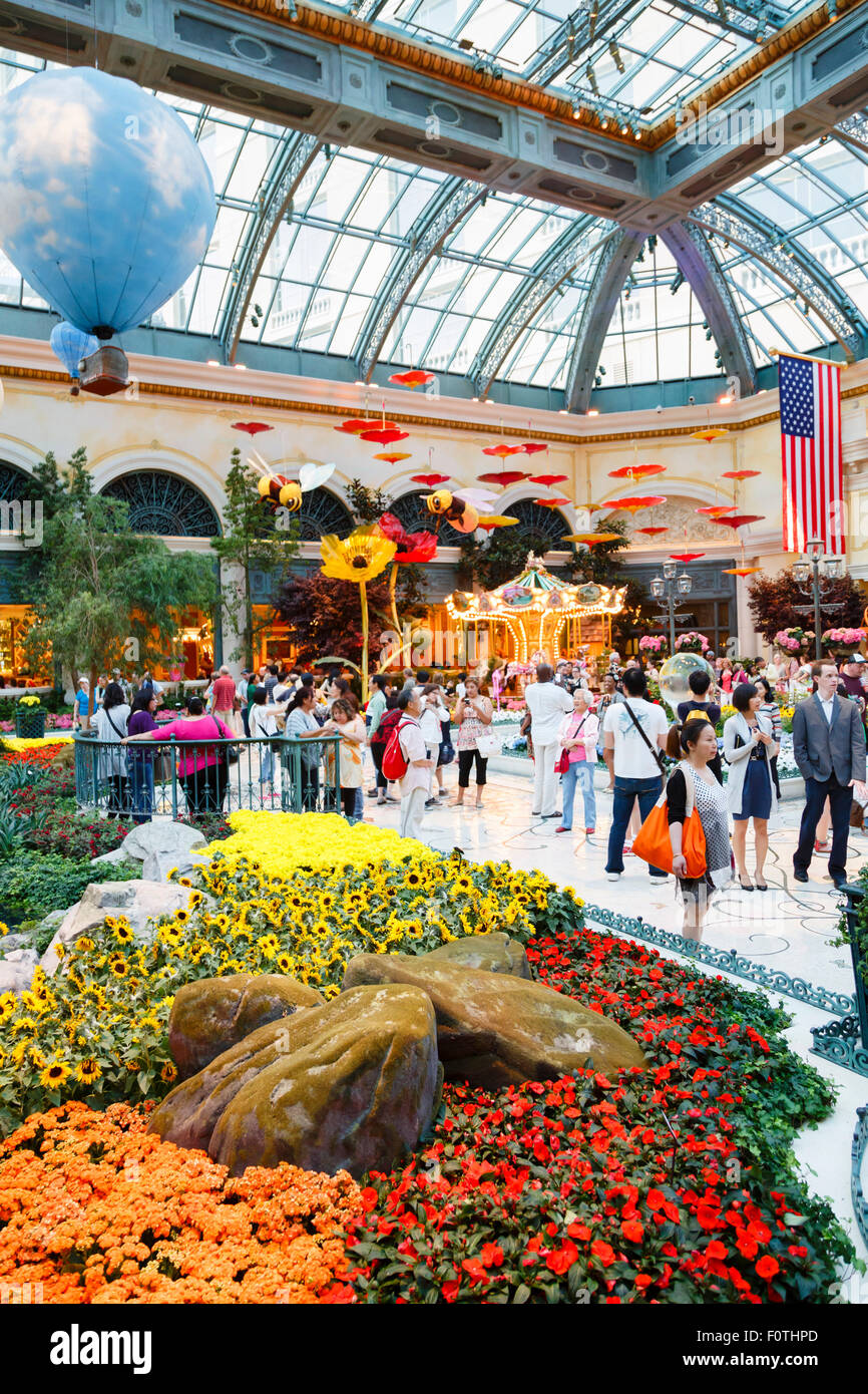 Bellagio Conservatory and Botanical Gardens, Las Vegas Stock Photo