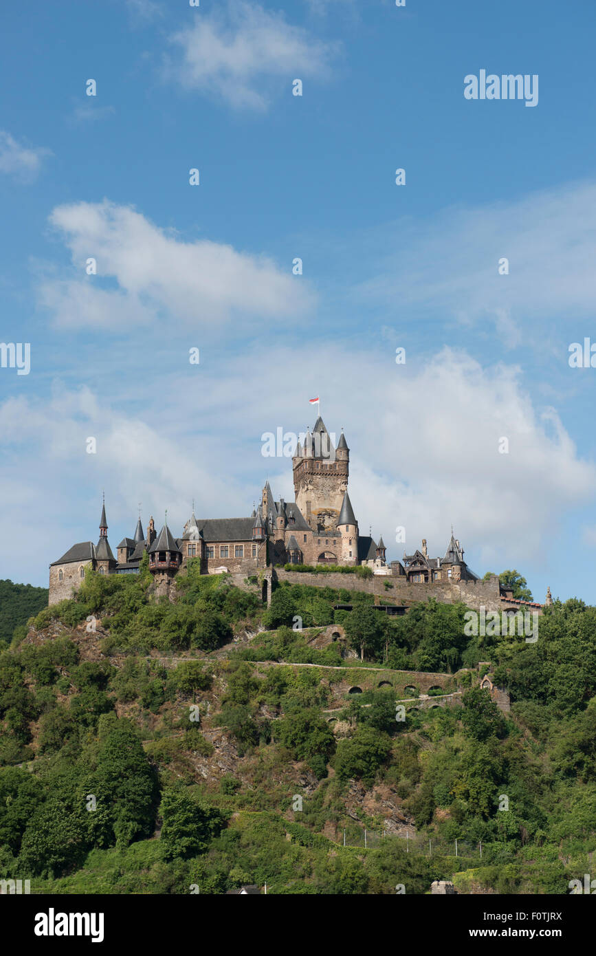 Reichsburg Castle, Cochem, Rhineland-Palatinate, Germany Stock Photo