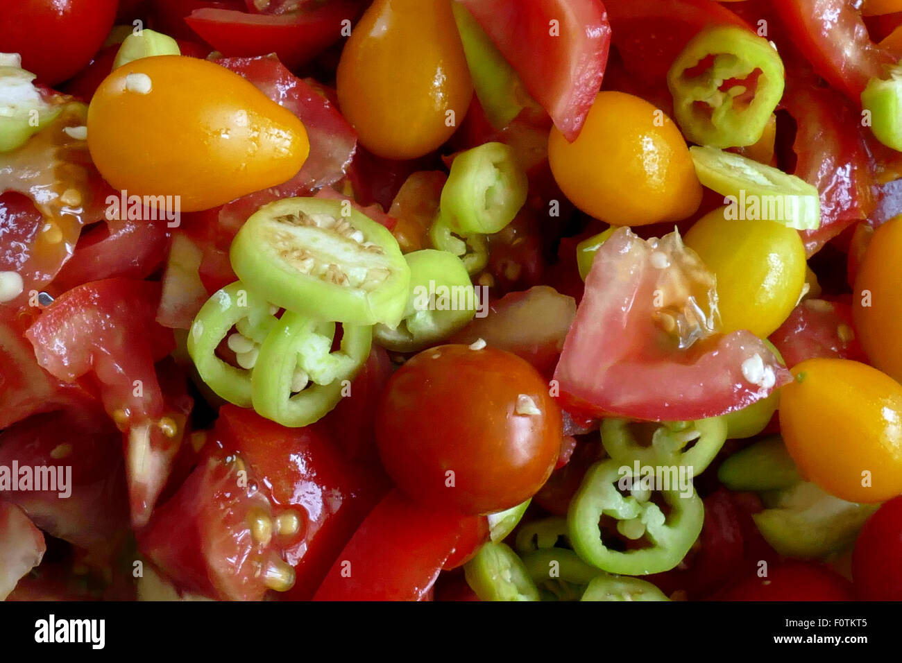 Chopped vegetables for canning. Stock Photo