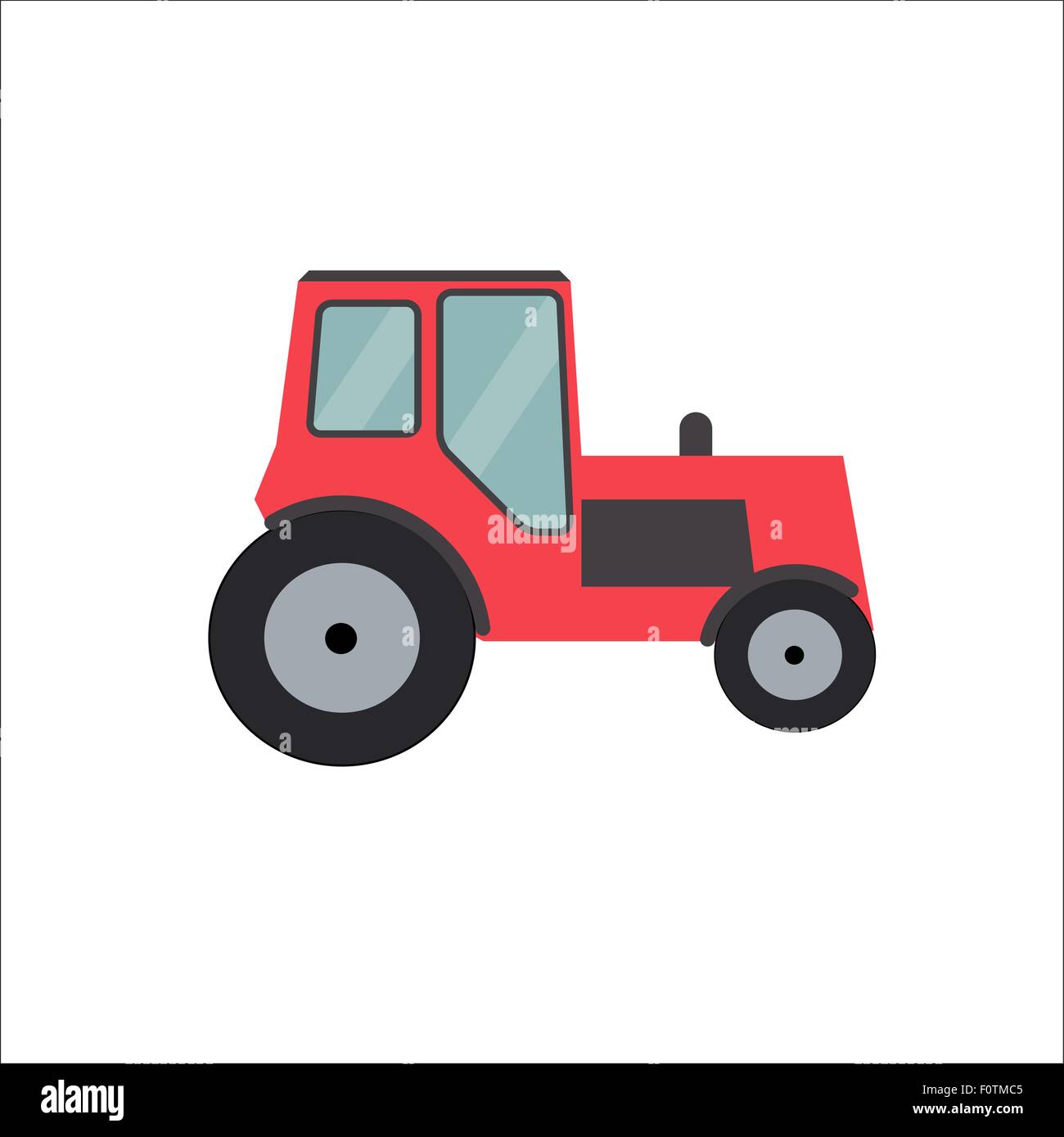 Ftat Tractor Vector Illustration Stock Vector Image & Art - Alamy